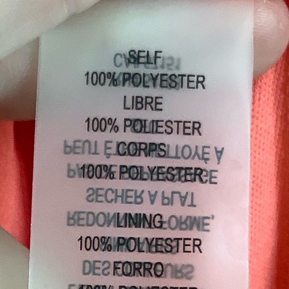 NWT Vince Camuto Sleeveless Ruffle Dress in Coral - Picture 3 of 6